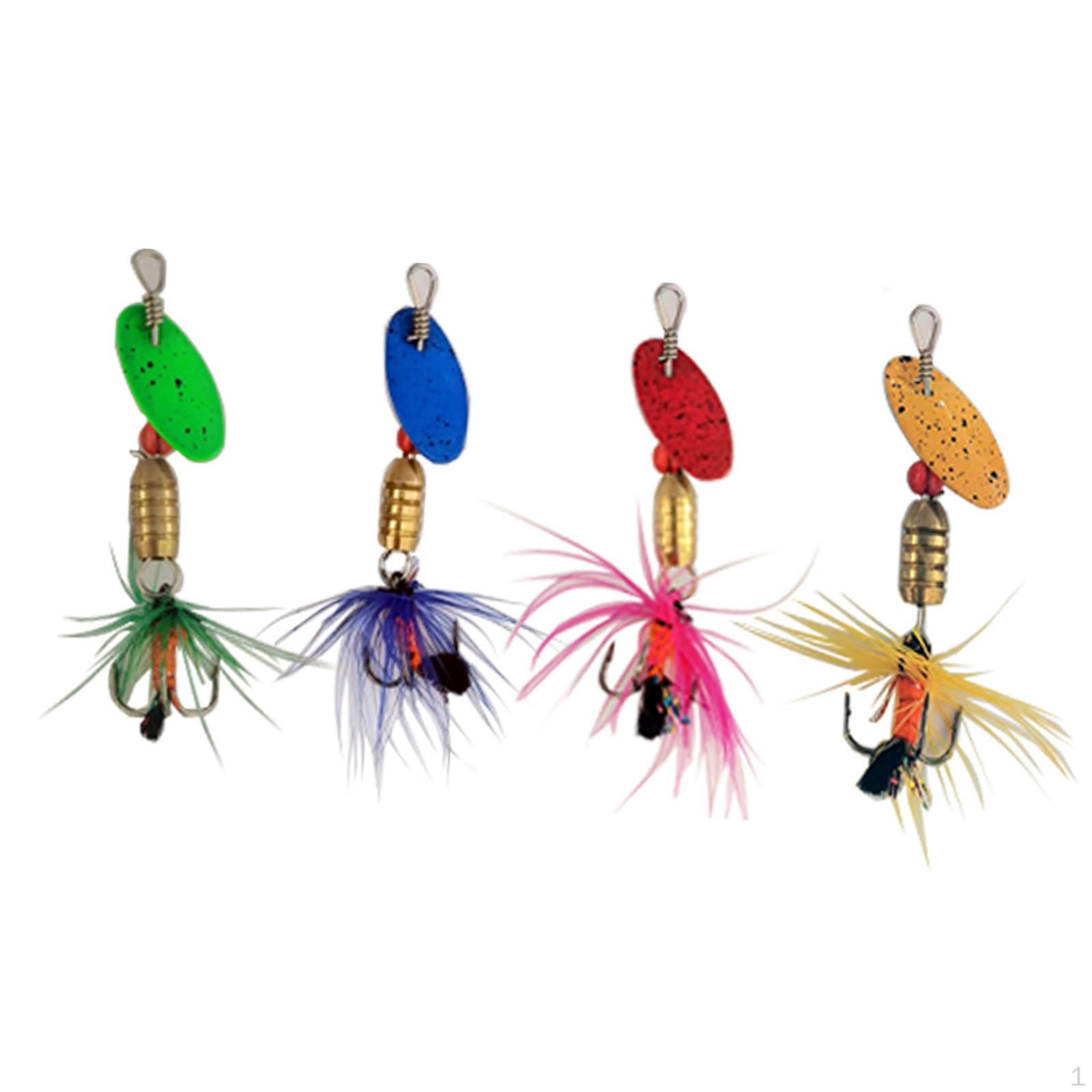 

4 шт. Рыболовные блесны Спиннербейт, Снасти, Металлическая жесткая приманка, Крючки, Окунь