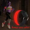 4pcs Luminous Arm Bands USB Reflective Band Bracelets for Outdoor Jogging Running Sport