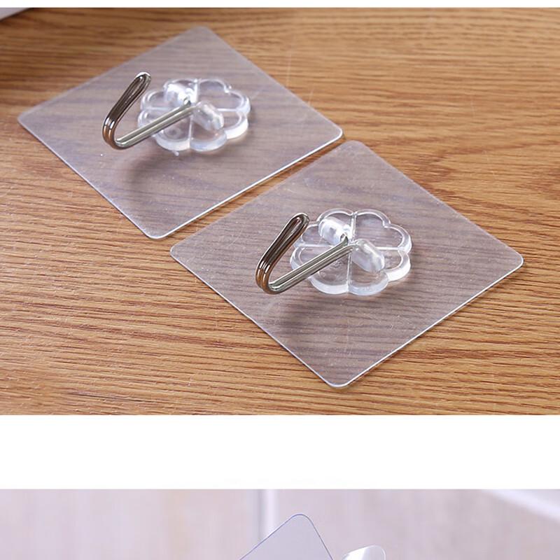 Punch-Free Strong Adhesive Transparent Hooks