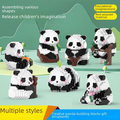 Uyumlu Lego Yapı Blokları: Panda Huahua Menglan - Çocukların Yaratıcılığı İçin Eğitici Oyuncak