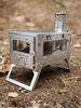 Portable Outdoor Folding Titanium Wood Tent Stove for Camping