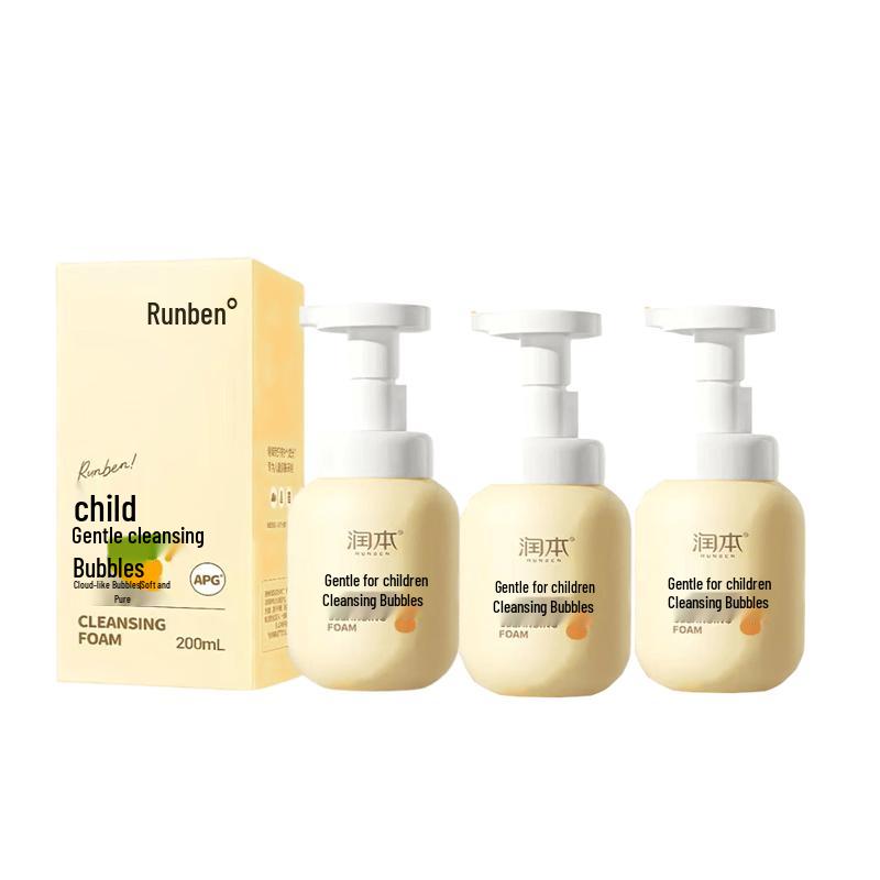 RUNBEN Kids Gentle Cleansing Foam (3-Pack)