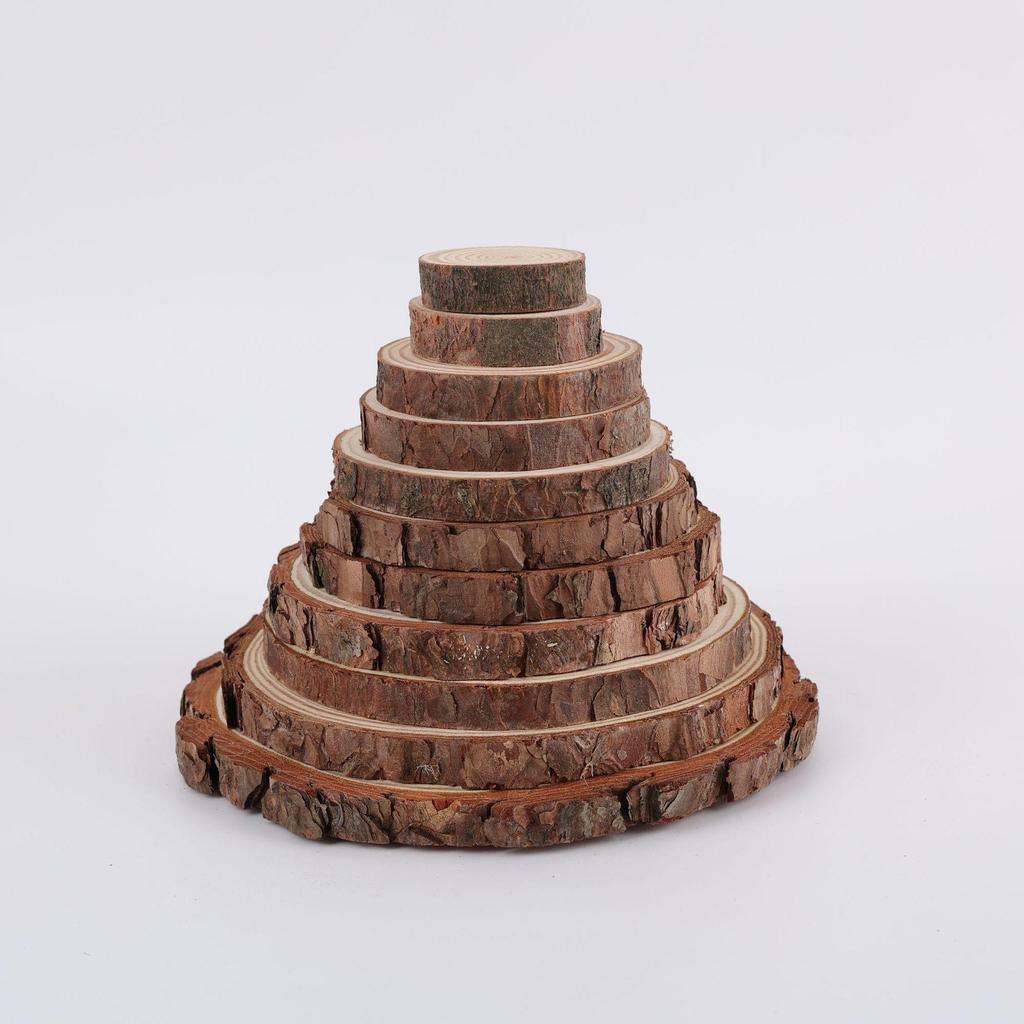 Round Pine Wood Slices for DIY, Hand Painting & Kindergarten Crafts