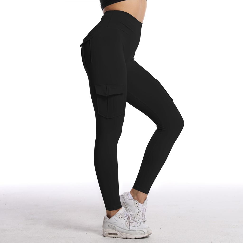 Women's Fashion Solid Color Yoga Pants High Waisted Skinny Sweatpants Fitness Pants