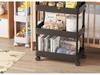 Compact Multi-Layer Rolling Storage Rack for Kitchen, Dorm, or Bathroom