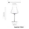Large Capacity Ultra-thin Handmade Pot-bellied Burgundy Red Wine Glass High-end Home High-value Wine Light luxury Crystal Goblet