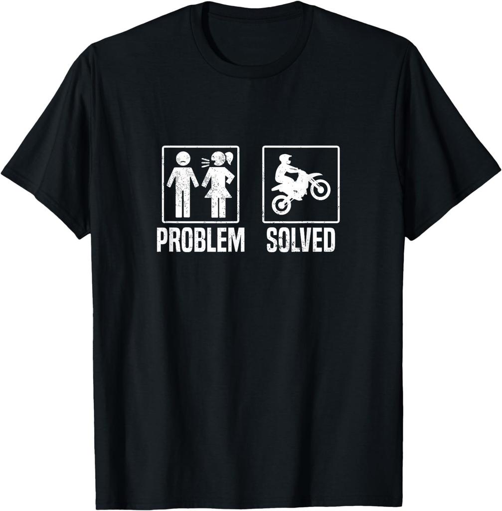 Problem Solved Dirt Bike Motocross Dirt Bike T-Shirt