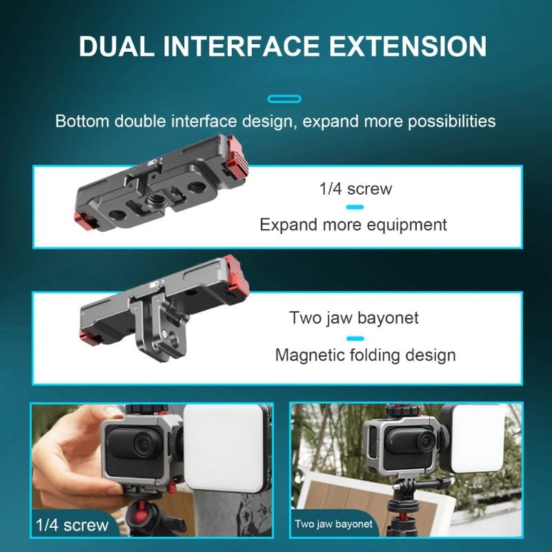 Magnetic Quick Release Base Mount Expansion Adapter Camera Bracket Holder Accessories Protective Base For 360 Go 3S/Go 3