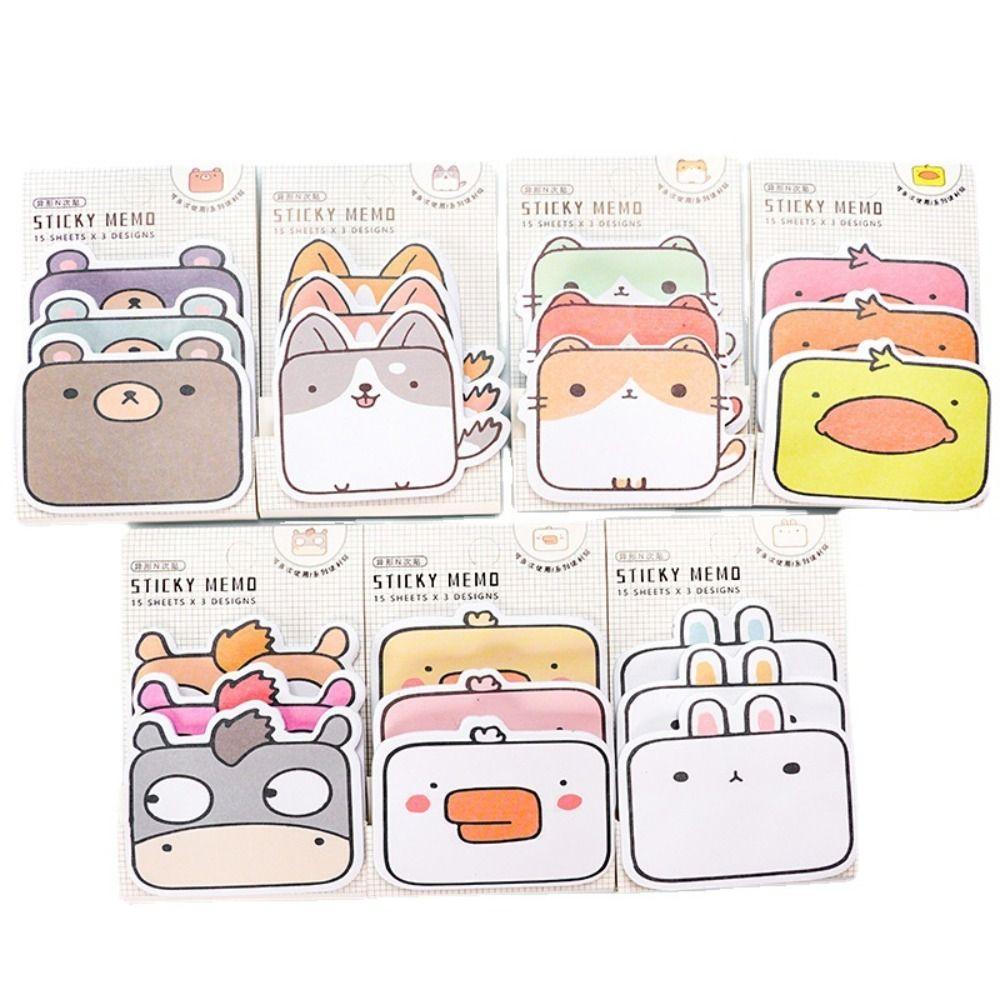 

Самоклеящиеся блокноты Kawaii Ins Style Planner Stickers Lettering Pads for 3 шт. Канцелярские принадлежности для студентов