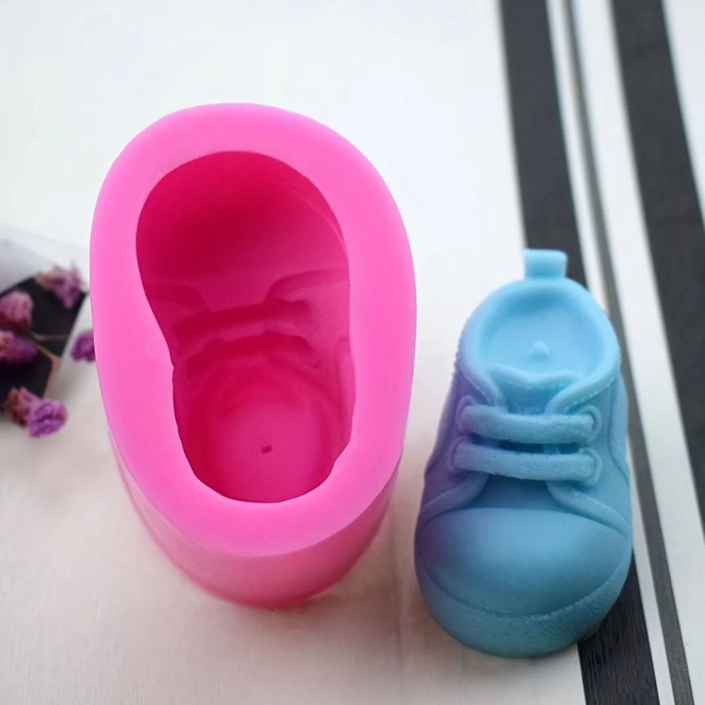 1pc Silicone Mold Shoe Shape Handmade Aromatherapy Candle Handmade Soap DIY Silicone Mold