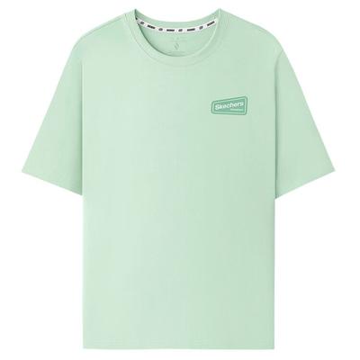 Skechers Knit Outdoor Sports Breathable Pullover Short Sleeve T-Shirt Unisex Tops L226U066-04BJ