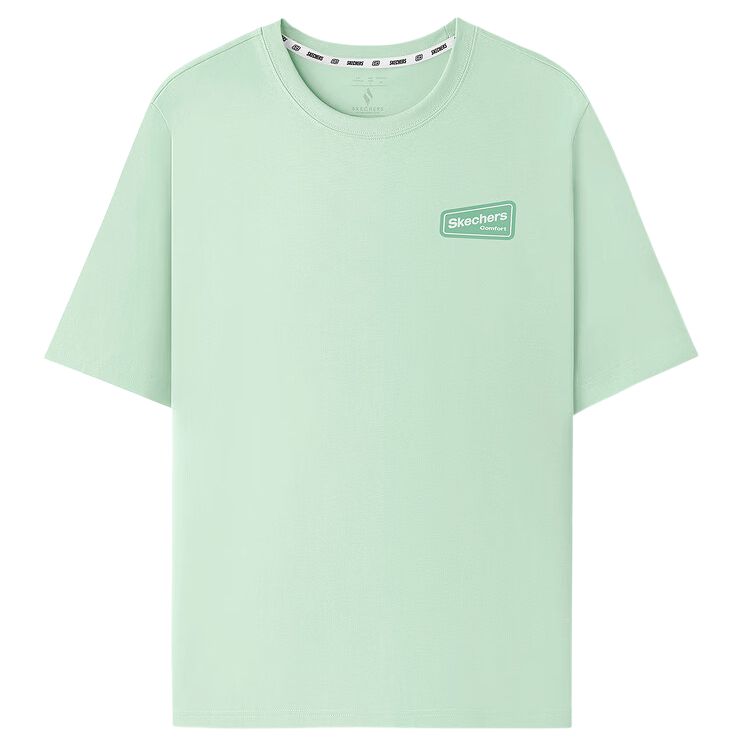 Skechers Knit Outdoor Sports Breathable Pullover Short Sleeve T-Shirt Unisex Tops L226U066-04BJ S