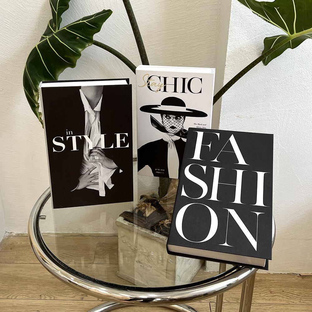 3PCS/Set Photo Props Decorative Simulation Books Paper Faux Books Creative Fake Books  Bedroom