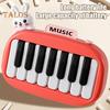 15 Keys Pocket Piano Mini Electronic Piano with Illuminated Keys for Kids Portable Music Instrument Children's Early Education Toy