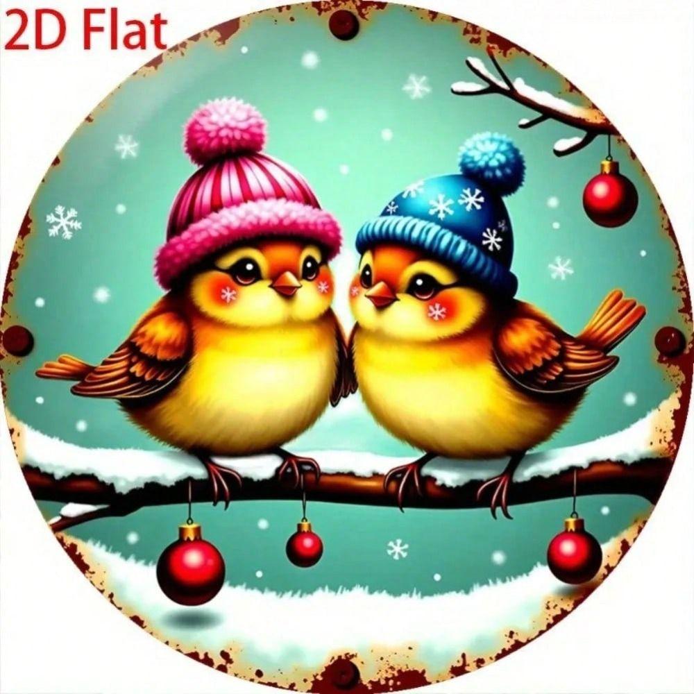 Handmade Metal Tin Plate Wall Art Home Decor 20x20cm