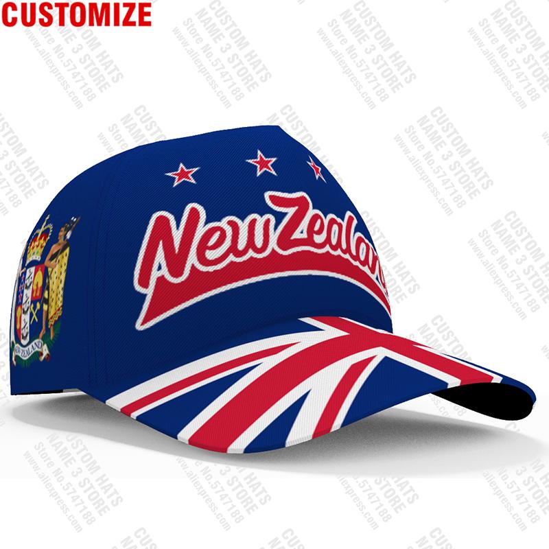 New Zealand Custom Made Name Number Team Logo Hat Nzl Country Travel Maori Nation Aotearoa Flag Print Po Baseball Cap
