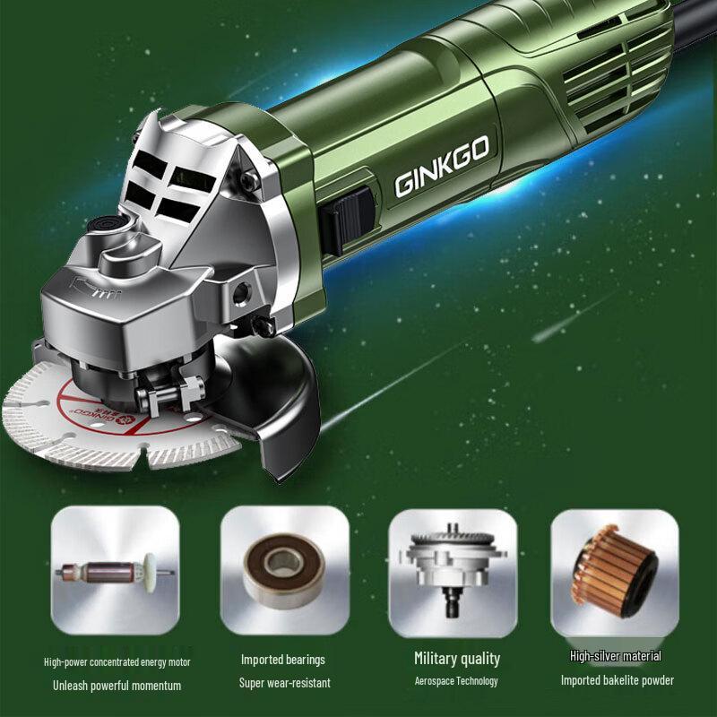 Jinke Wo G1252S 1210W Industrial Angle Grinder CN plug (adapter included)