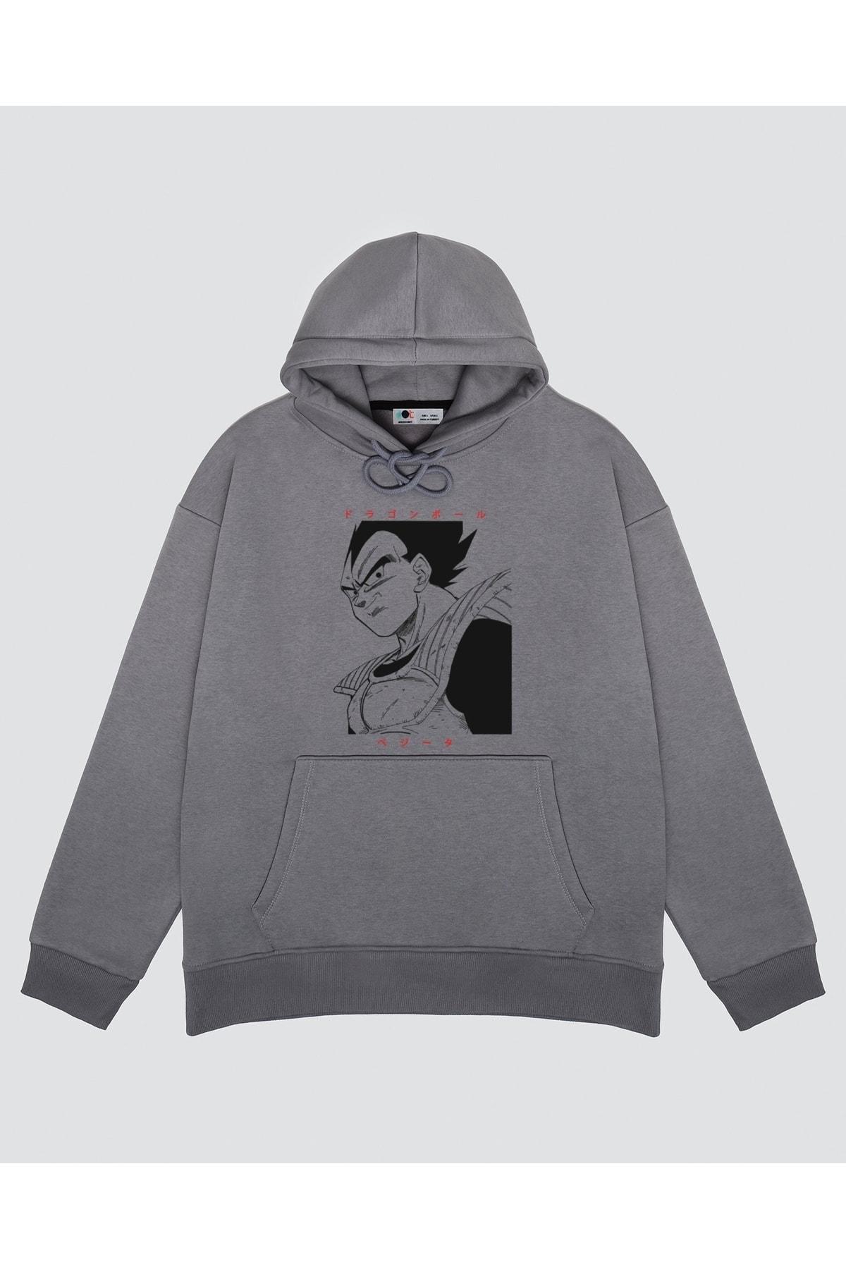

Unisex Gri Kapşonlu Sweatshirt Prince