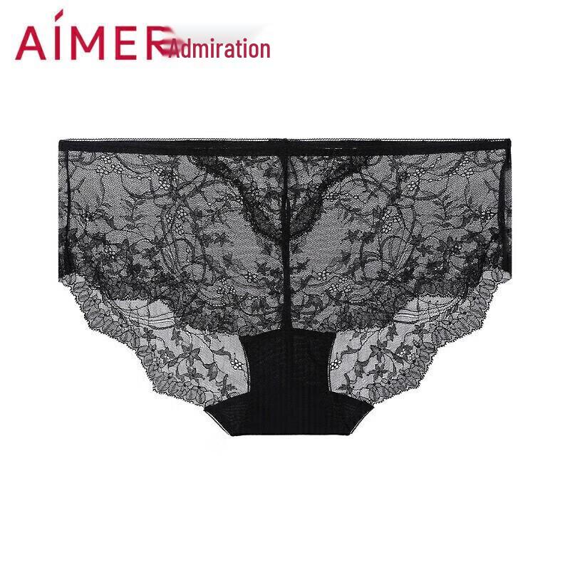 Aimer Women's Sexy Lace Mid-Rise Boy Shorts AM237541