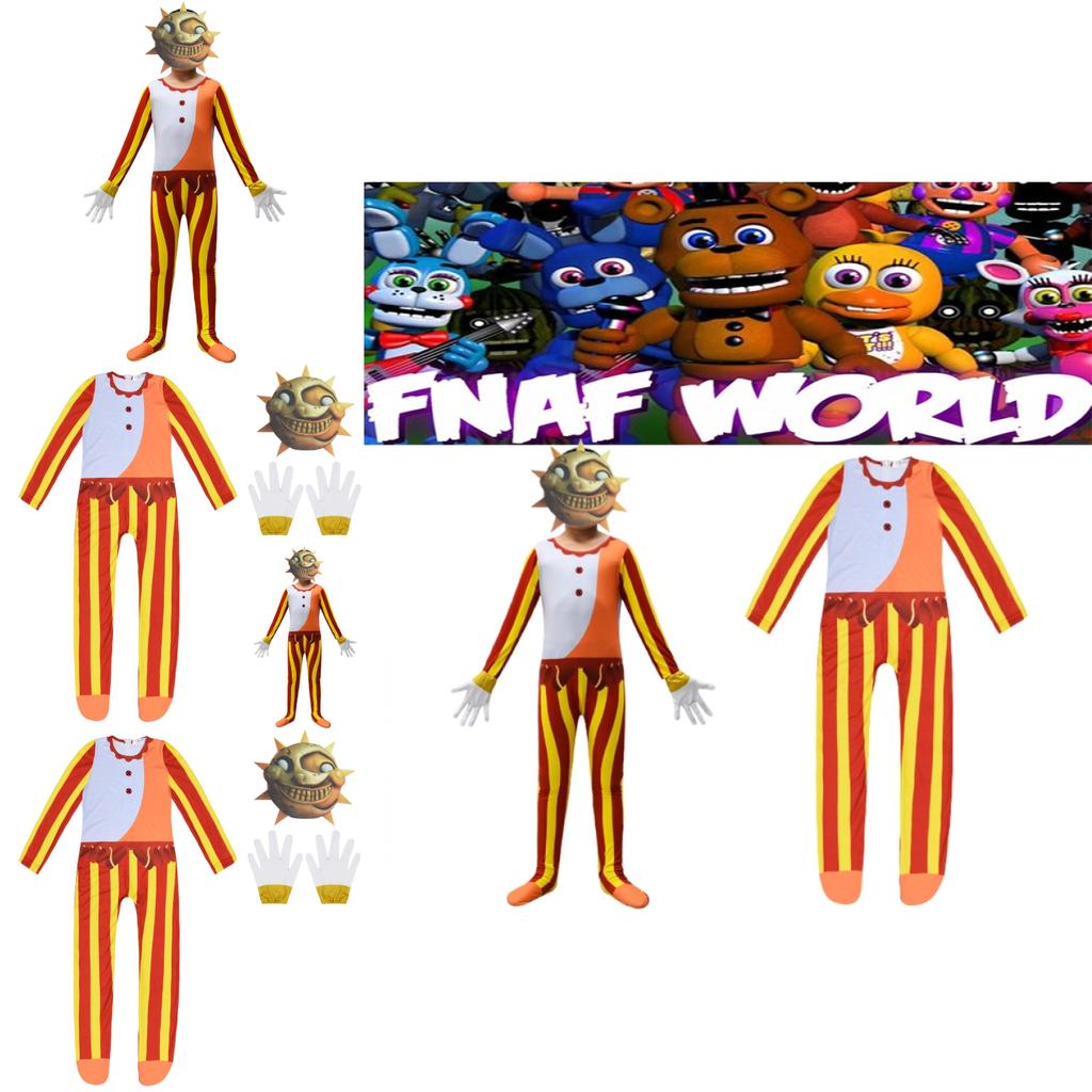 Sundrop Fnaf Cosplay Jumpsuit For Boys And Girls