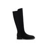 Grape Mother Korean Version Boots Splicing Design Square Head Thick Heel High Tube But Knee Thin Boots Knight Boots Women's Autumn and Winter