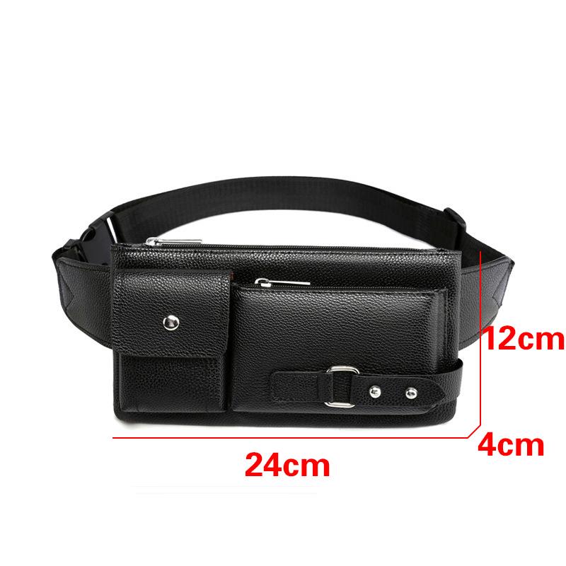 Brand Unisex Single-Shoulder Multi-Function Large-Capacity Waist Bag Men'S Chest Bag Casual Messenger Bag Wallet