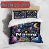 3pcs Duvet Cover Set (1*Duvet Cover + 2*Pillowcase, Without Core), Custom Name PAC Pattern Bedding Set, Home Bedroom Decor Gift