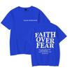 Faith Over Fear Christian T-shirts for Men Women Teen Boy Girl Summer Clothes Trendy Gift for Christian Faith Merch T-shirt Tops