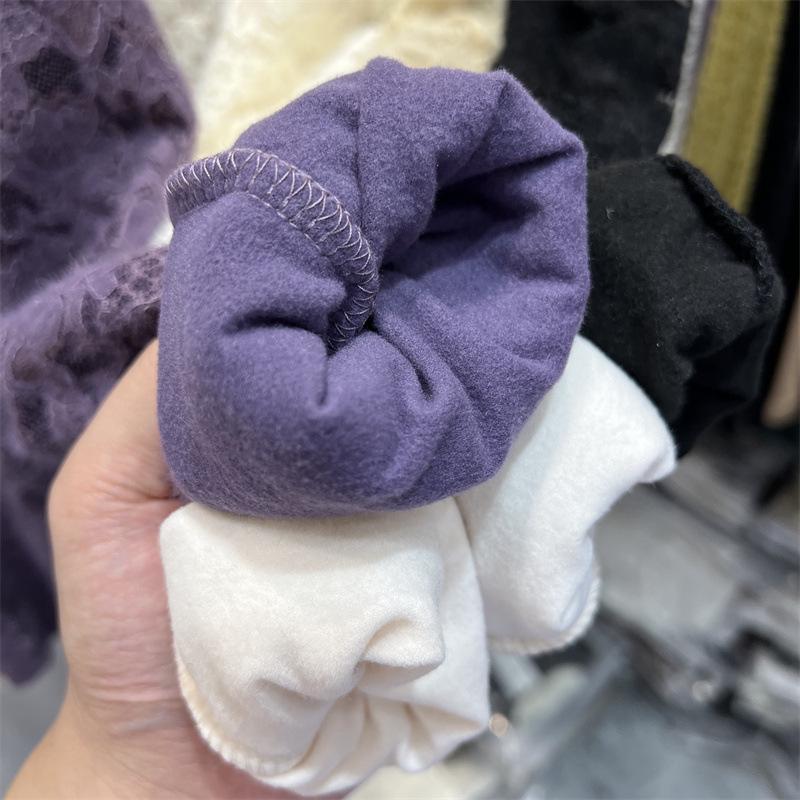 Women's V-Neck Lace Mesh Velvet Top - Long-Sleeve, Slim, Stylish for Autumn/Winter