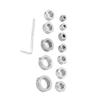 12 Stück/Set 3-16mm Edelstahl Bohrtiefenanschlag Bohrer Tiefenanschlag Kragen Set Bohrbegrenzer Bohrbegrenzer Bohrer Tiefenanschlagkragen