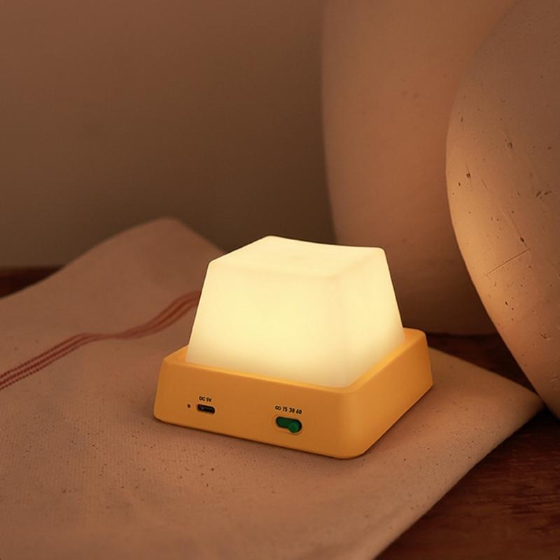 Funny Keyboard Key Night Light Bedroom Ornament Sleep Bedside Lamp Decoration Rechargeable Sleep Night Lamp Enduring