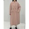New Autumn and Winter Double-sided Wool Coat Long Korean Style Loose Casual Long Woolen Jacket