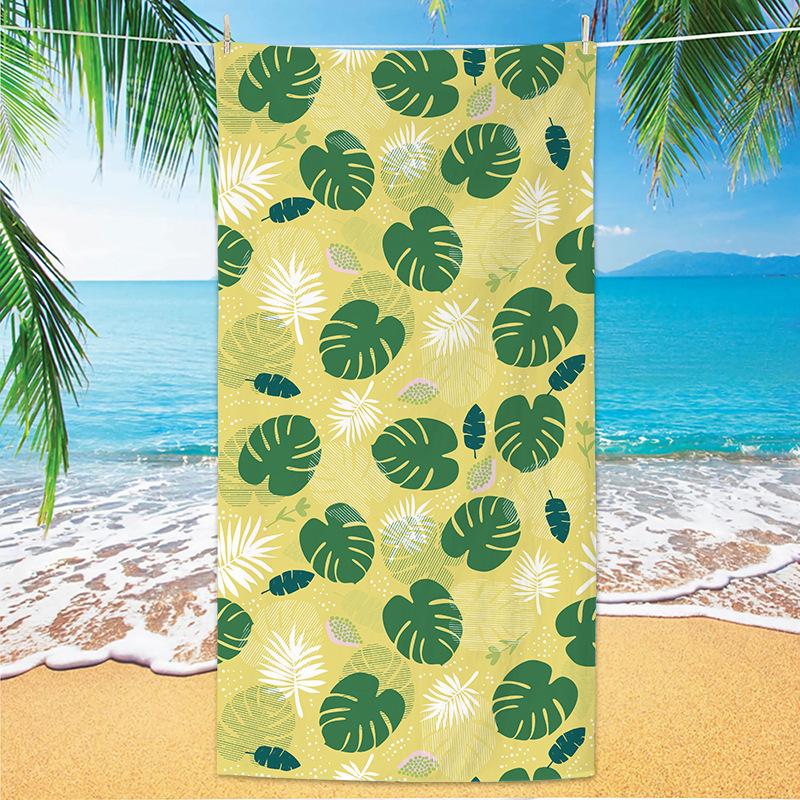1pc Fruit Printed Beach Towel, Quick Drying and Absorbent Soft Swimming Towel, Multi-functional Sand Proof Beach Towel