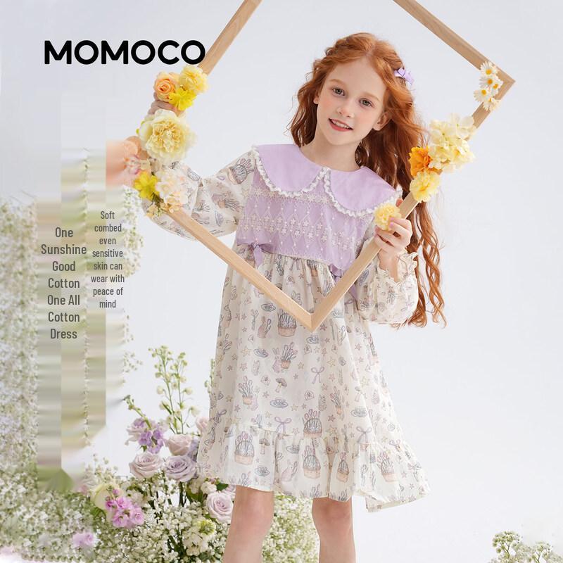 MOMOCO Girls  Sweet Long-Sleeve Dress 140