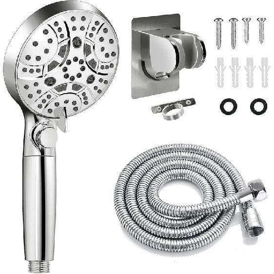 RV Shower Head with Hose, Shower Head with Handheld, 10 Modes High Pressure Shower Heads for Home/RV/Camper/Travel Trailer, Handheld Shower Head