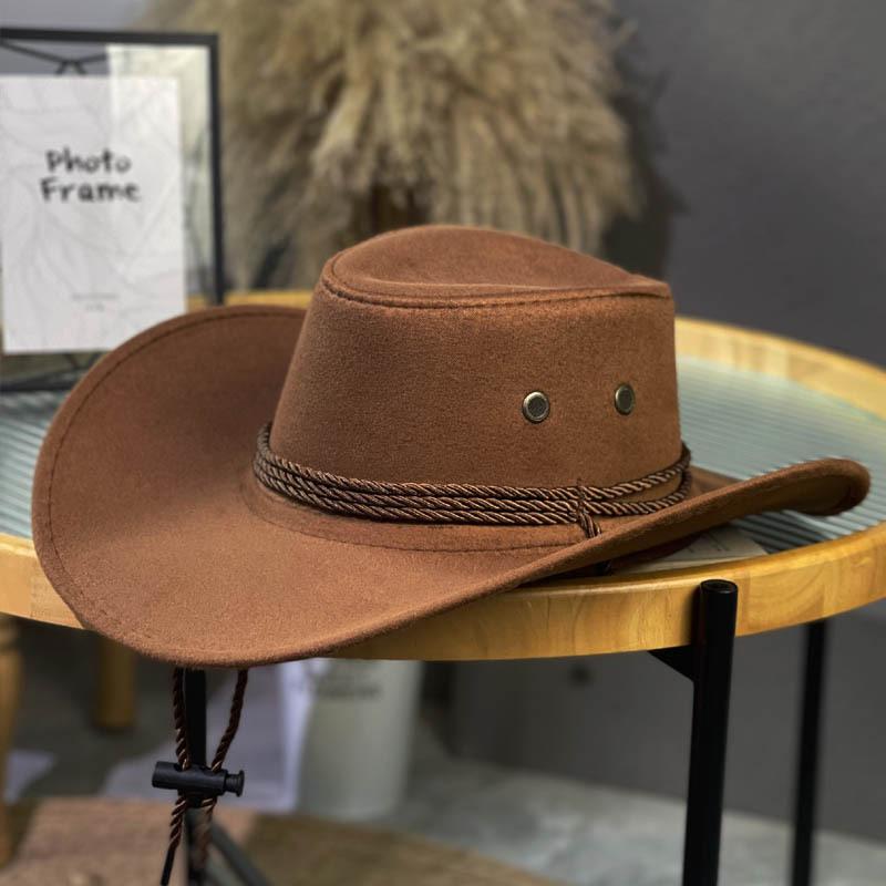 Western Cowboy Hat Summer Outdoor Xinjiang Tourism Shade Dali Sunscreen Hat Female Mountaineering Hat Male Desert Highway
