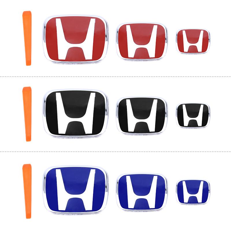Honda Civic Fit HRV Vezel Avancier Car Emblem Decor Sticker for Front Grille Trunk Steering Wheel Accessories 2006-2025 Models