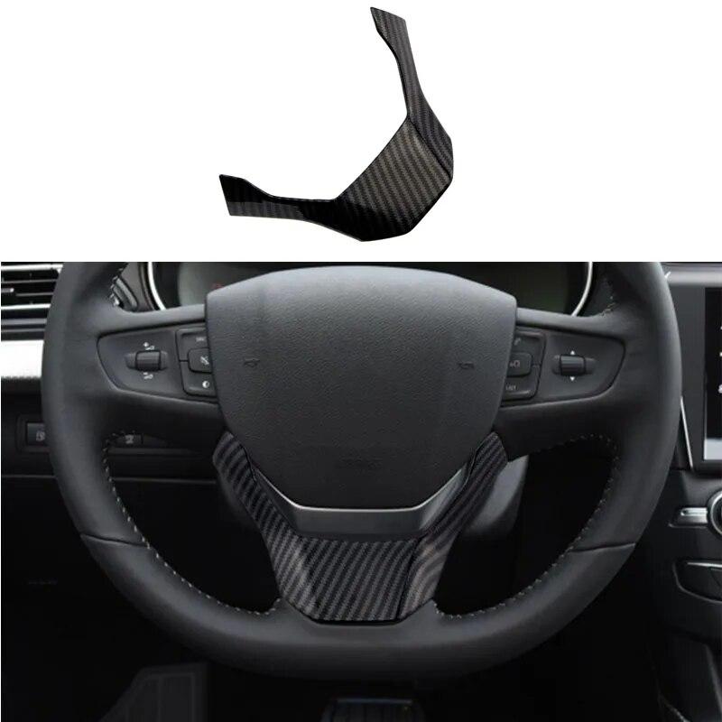 My Good Car Inner Decorative Chrome Steering Wheel Cover Insert Trim Sequined Decoration For Peugeot 408 2014-