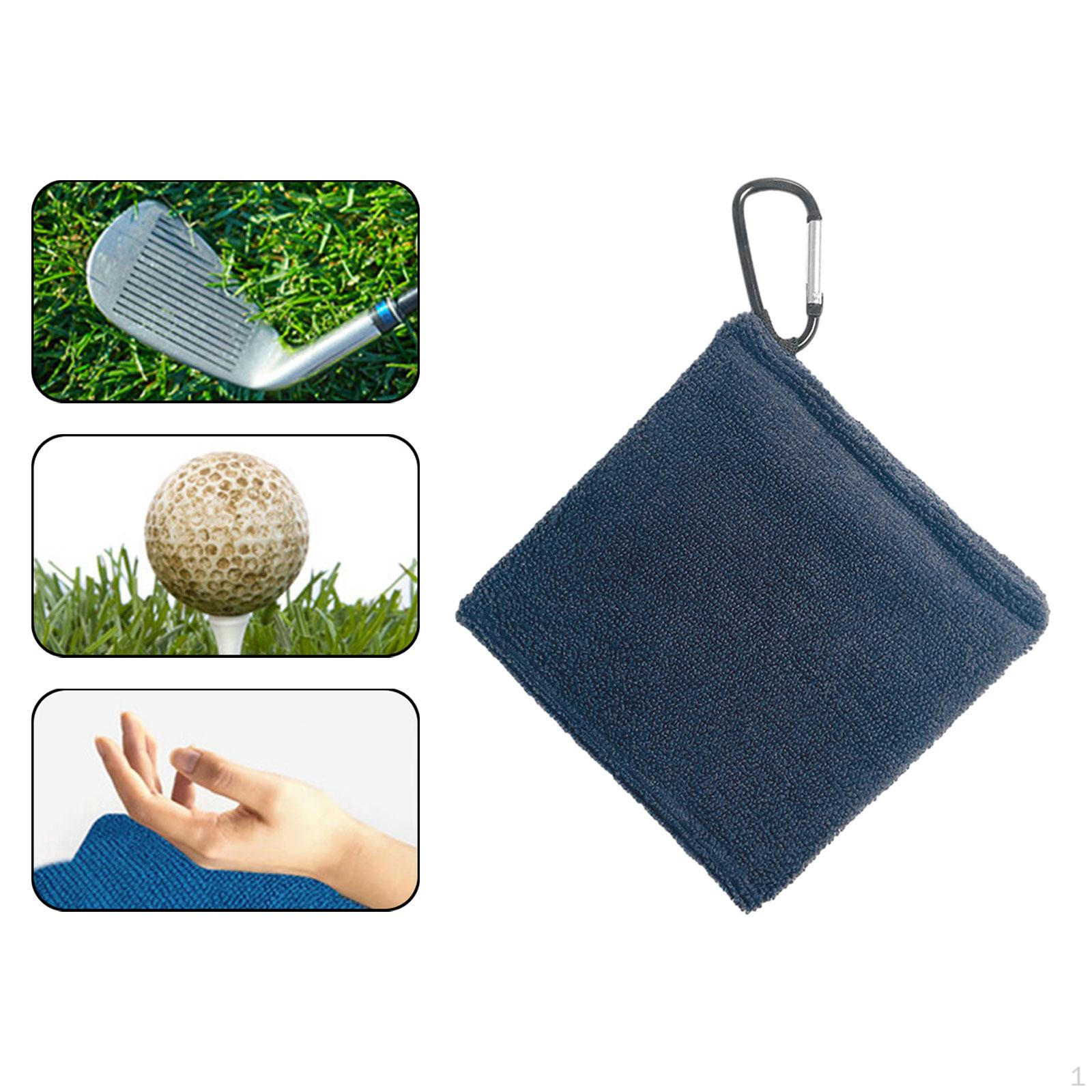 

Полотенце для чистки мяча для гольфа, портативное квадратное 5,5x5,5 дюйма, подарки для мужчин и