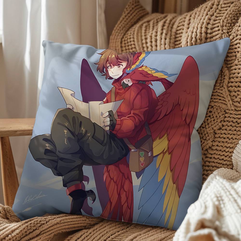 Popular host Grian Cherri Fire Print Throw Pillow Cover Square Cushion Case for Living Room Bedroom Decor