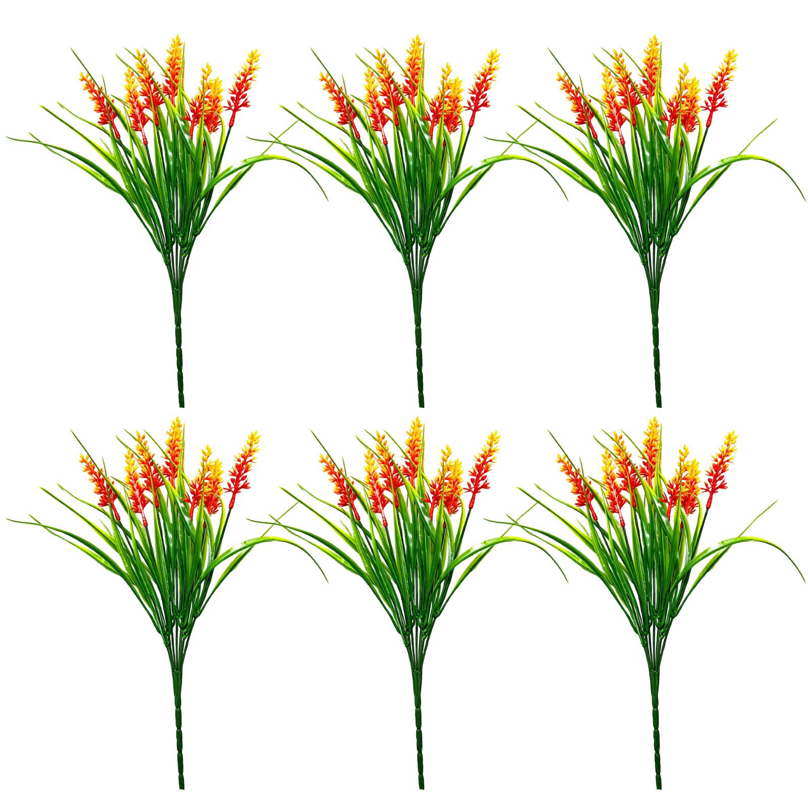 

Artificial Bouquet Set of 6 Stems Simulation Plant Arrangement for Indoor and Outdoor Home Garden Office Decorative Use one size