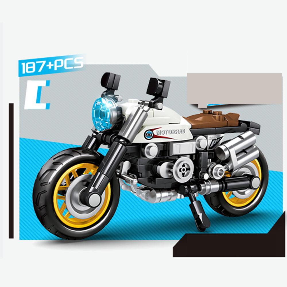 Motorcycle Building Blocks Puzzle Assembled Model Compatible with Brand Small Particle Toys for Children Adults Birthday Gifts