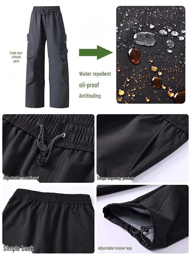 3-in-1 Men's and Women's Ski Pants: Fleece-Lined, Windproof, Waterproof for -40°C Winter Outdoors.