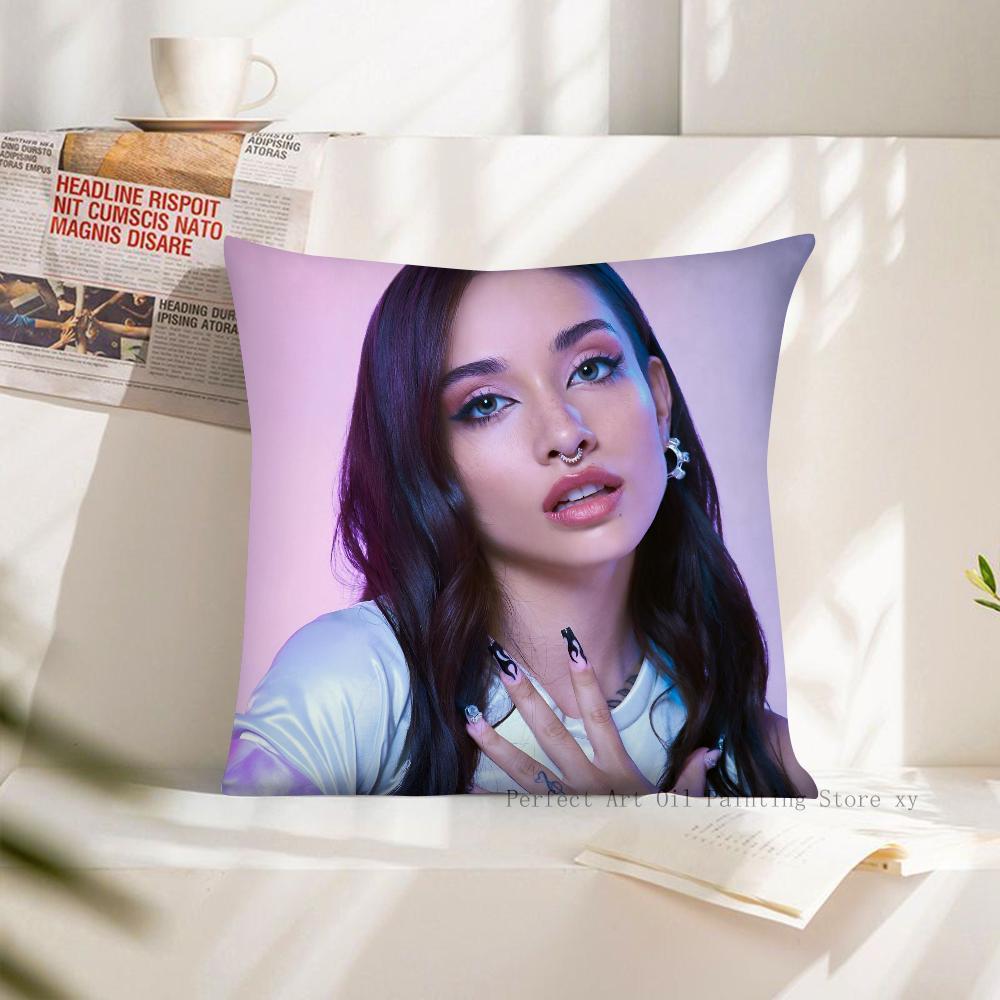 

Singer Martina Stoessel TINI Pillow Case Fashion Square Pillowcase Bedroom Sofa Room Ins Decoration Leisure Cushion Cover 40x40 16x16Inch