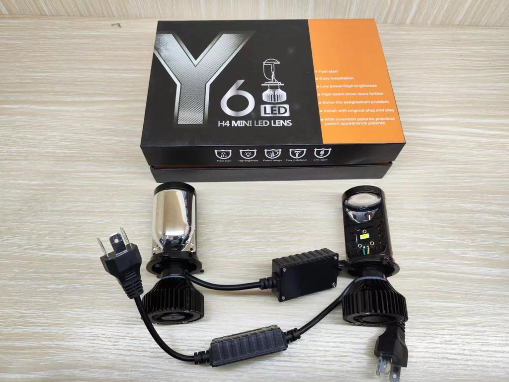 Super Bright Y7D Lens Y10 Mini Led Light H4H7 Fisheye Y3Y3Pro High Power Motorcycle