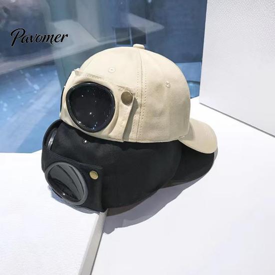 Travel Sunshade Accessories Pilot Goggles Baseball Cap, Integrated Foldable Design, Adjustable UV Casual Hat Resistant Sun for Outdoor Sports