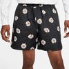 Nike Daisy Print Drawstring Loose-Fit Shorts Men Bottoms Black DM6910-010