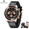 PAGANI DESIGN 40MM New V2 Gold Brown Color Dial Classic Luxury Men Quartz Watch VK63 Sapphire Retro Chronograp Watches for men