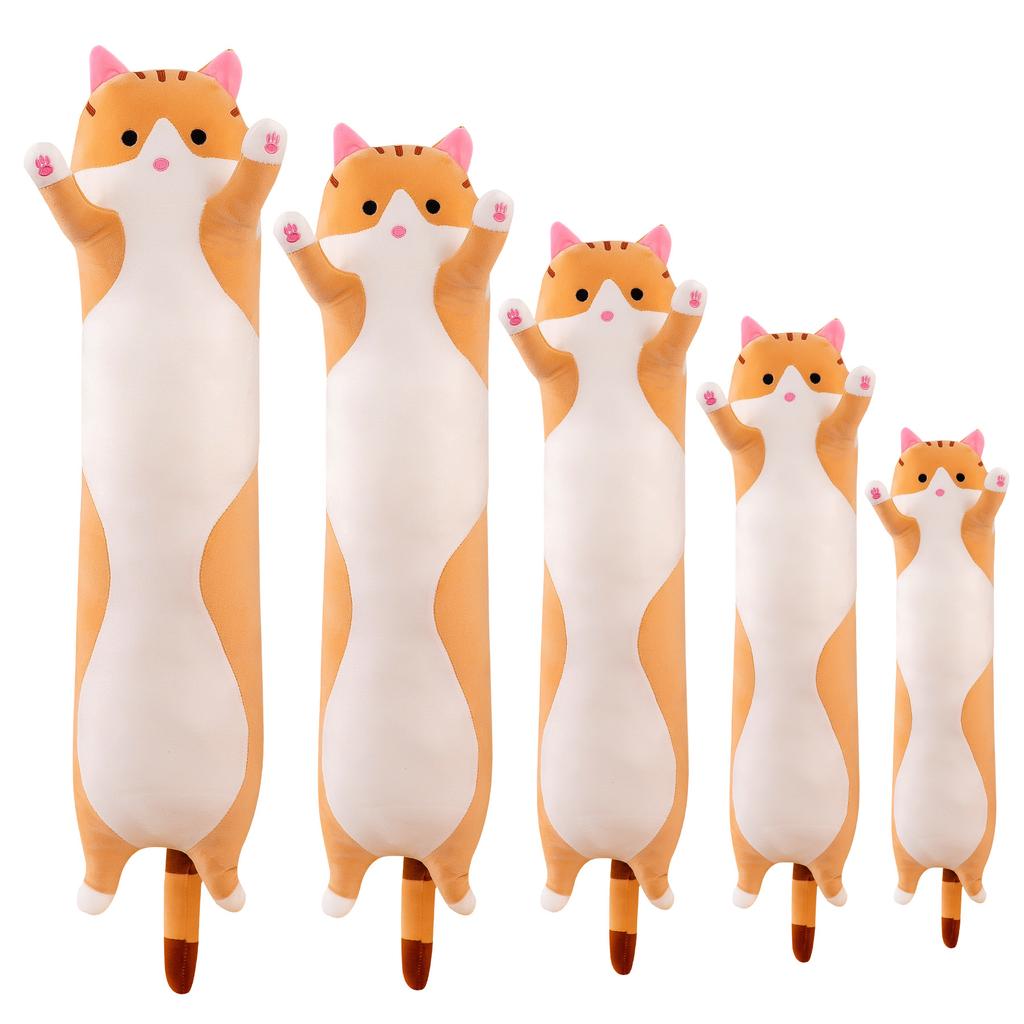 Popular Long Cat Throw Pillow Doll Cute Kitten Plush Toy Doll