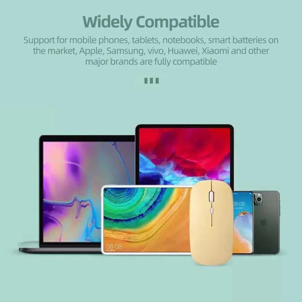 Bluetooth-compatible Wireless Mouse Portable Ultra-Thin Wireless Mouse For Computer Laptops Macbook Tablet Ergonomic Office Mice